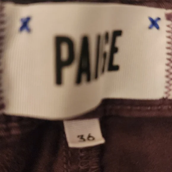 PAIGE Men's Normandie Slim Straight Leg Jean in Vintage Plum color size 36x33 - Picture 11 of 13